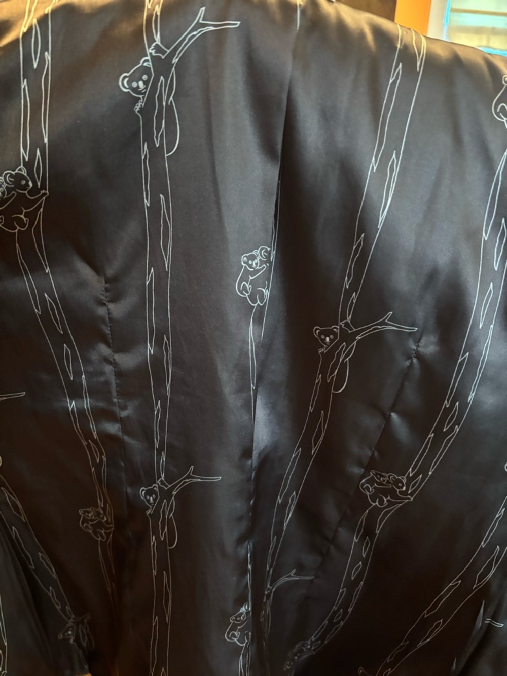 Tulle Quilted Puffer Coat in Gray - Picture 7 of 13